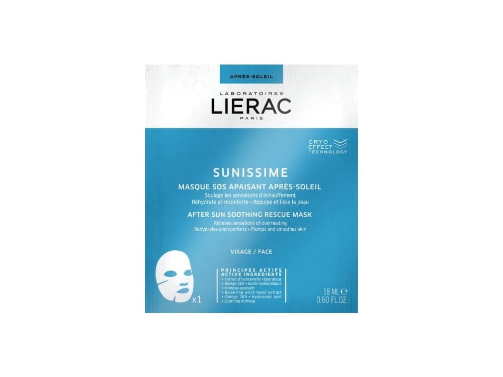 Lierac Sunissime After Sun Soothing Rescue Mask Μάσκα Προσώπου με Άμεση Καταπραϋντική Δράση για Μετά τον Ήλιο, 18ml