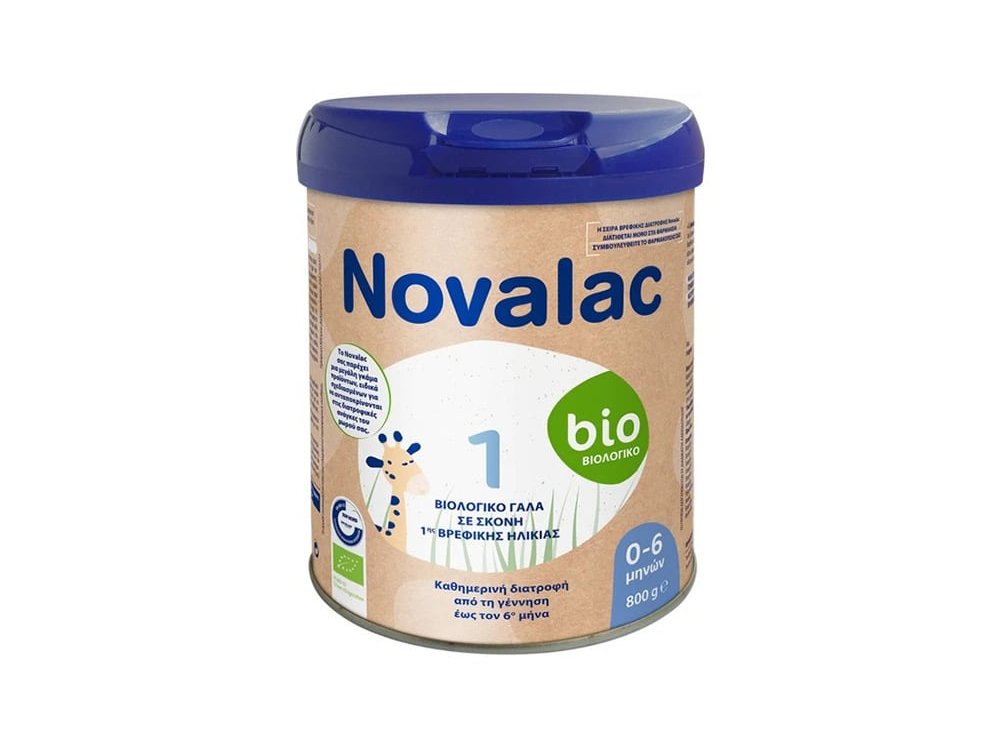 Novalac Bio 1 Βιολογικό Γάλα Σε Σκόνη για Βρέφη 0-6m, 800g