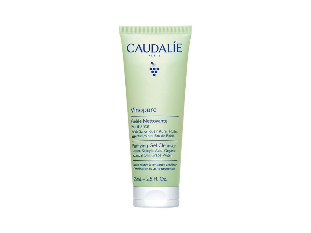 Caudalie Vinopure Purifying Gel Cleanser, Καθαριστικό Προσώπου κατά των Ατελειών, 75ml