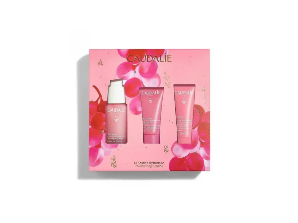 Caudalie X-mas Moisturizing Routine, Αντιγηραντικό Serum Προσώπου 30ml & Moisturizing Cleansing Gel, Καθαρισμού Προσώπου & Ματιών, 30ml & Moisturizing Μάσκα Προσώπου, 15ml