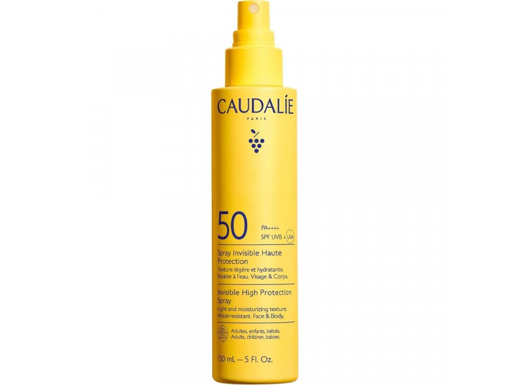 Caudalie Vinosun Protect Invisible Spray High Protection SPF50 Αντηλιακή Κρέμα Προσώπου και Σώματος, 150ml