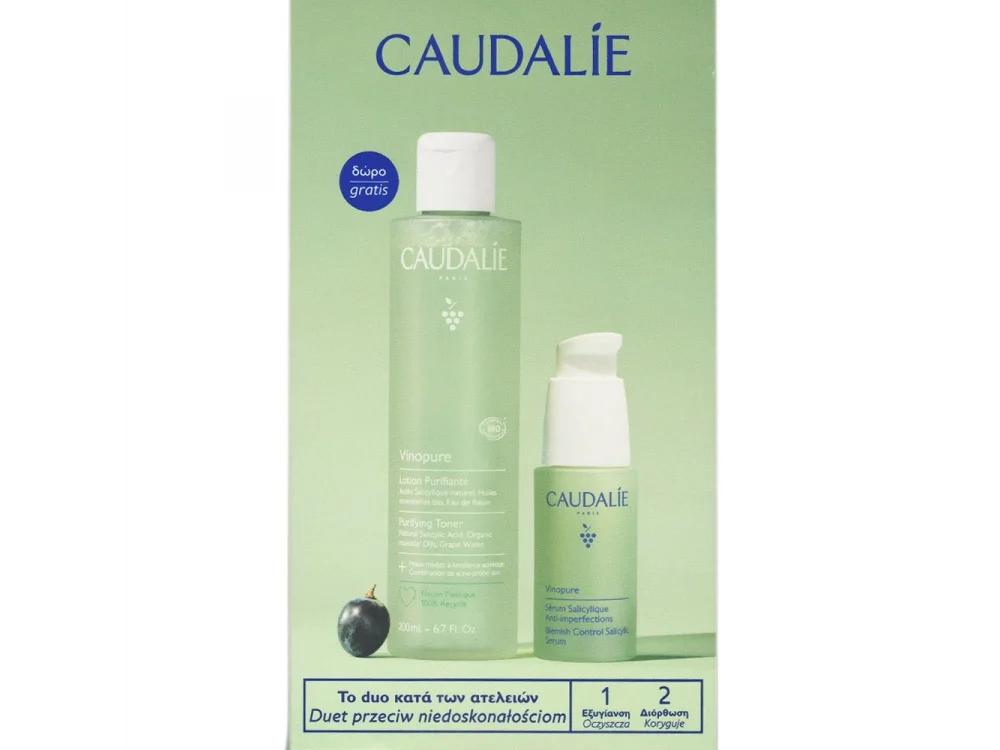 Caudalie Promo Vinopure Blemish Control Salicylic Serum 30ml & Δώρο Purifying Toner, 200ml