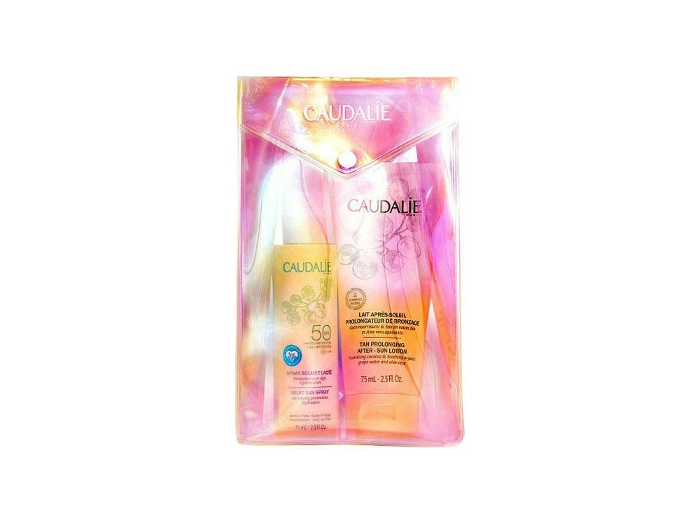 Caudalie Solaile Πακέτο Προσφοράς Milky Sun Spray Αντιηλιακό Γαλάκτωμα Προσώπου Σώματος SPF50, 75ml & Lait Apres-Soleil Tan Prolonging After Sun Lotion Ενυδατικό Γαλάκτωμα για Μετά την 'Έκθεση στον Ήλιο, 75ml