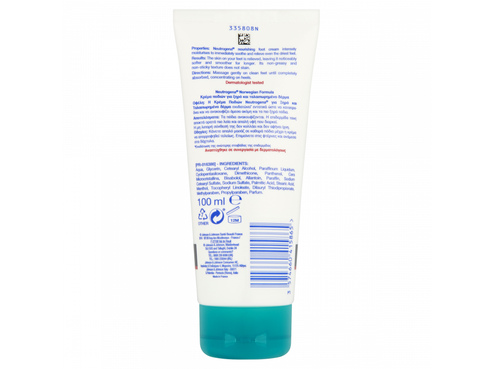Neutrogena Κρέμα Ποδιών για Ξηρό και Ταλαιπωρημένο Δέρμα, 100ml