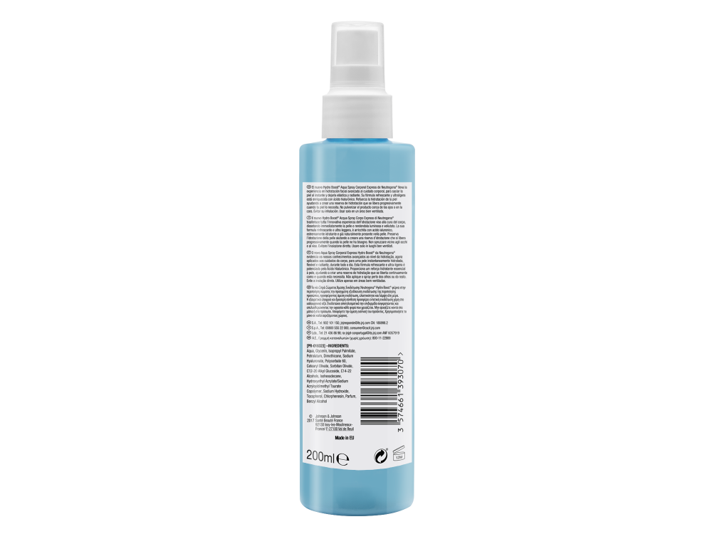 Neutrogena Hydro Boost Aqua Spray Άμεσης Ενυδάτωσης Σώματος 200ml