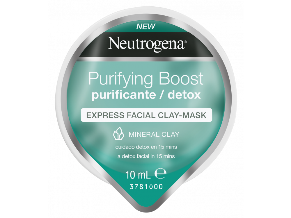 Neutrogena Purifying Boost Μάσκα Προσώπου Express σε Μορφή Κρέμας με Άργιλο 10ml