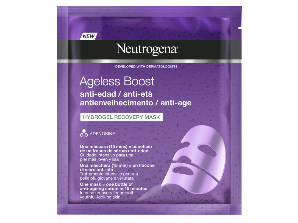 Neutrogena Ageless Boost The smart smoother Hydrogel Μάσκα Προσώπου Αναδόμησης 30ml
