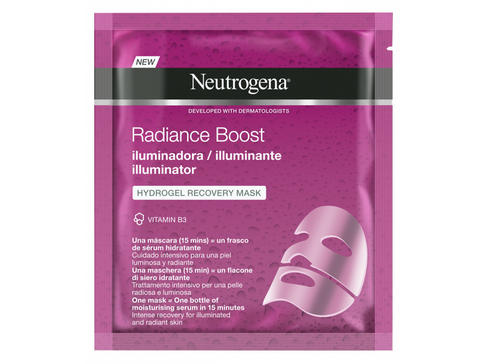 Neutrogena Radiance Boost The Illuminator Hydrogel Μάσκα Προσώπου Αναδόμησης 30ml