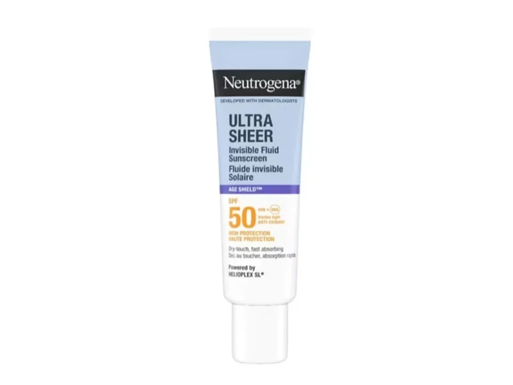 Neutrogena Ultra Sheer Invisible Fluid Age Shield Αντηλιακό Προσώπου SPF50, 50ml