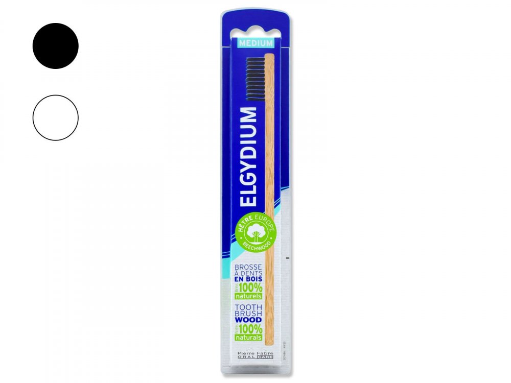 Elgydium Eco Friendly Medium Μέτρια Οδοντόβουρτσα Ξύλινη Φιλική προς το Περιβάλλον, 1τμχ