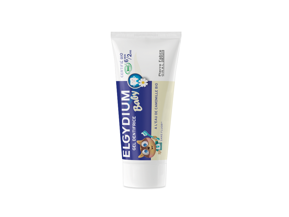 Elgydium Baby Gel Dentifrice Βρεφική Οδοντόκρεμα Πιστοποιημένη Βιολογική από 6 Μηνών έως 2 Ετών, 30ml