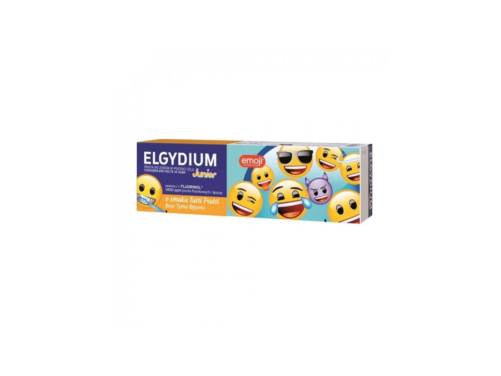 Elgydium Junior Emoji Παιδική Οδοντόκρεμα με Γεύση Tutti Frutti 7-12 Ετών, 50ml