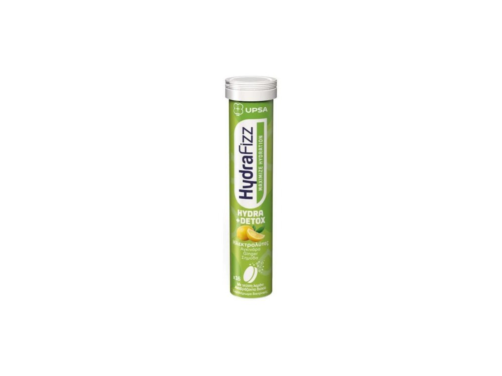 Upsa Hyrdrafizz Ηλεκτρολύτες Hydra+ Detox 16 Tabs