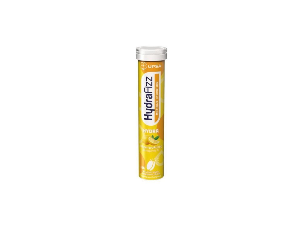 Upsa Hyrdrafizz Ηλεκτρολύτες Hydra + Βιταμίνη C 16 Tabs