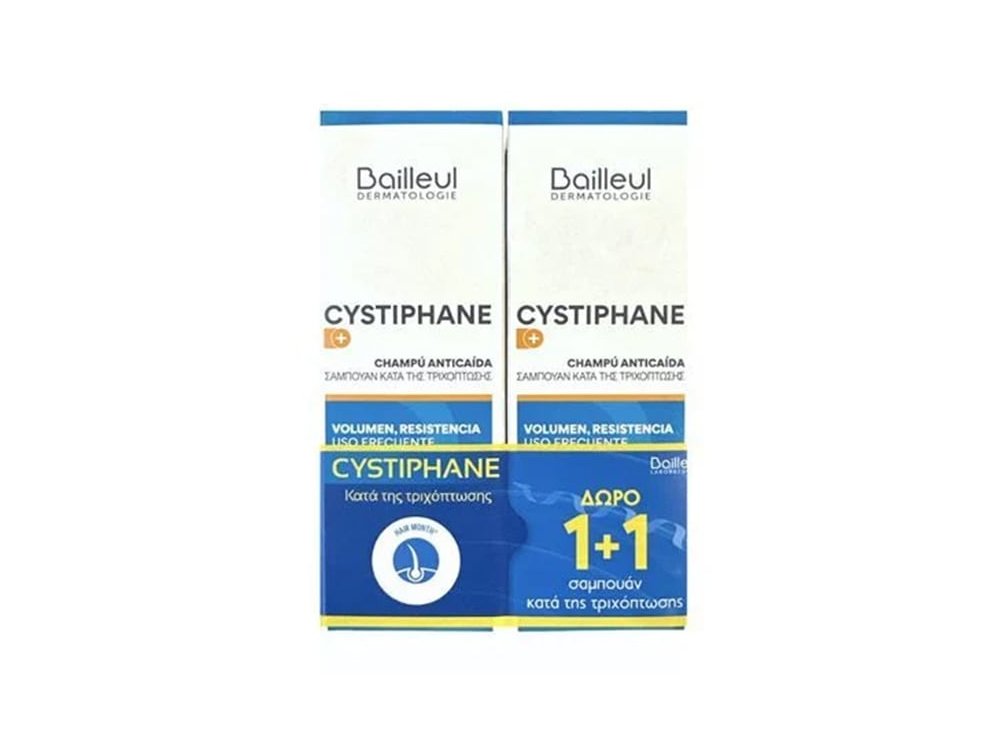 Bailleul Dermatologie Promo (1+1) Anti Hair Loss Shampoo Σαμπουάν Κατά της Τριχόπτωσης, 2x200ml