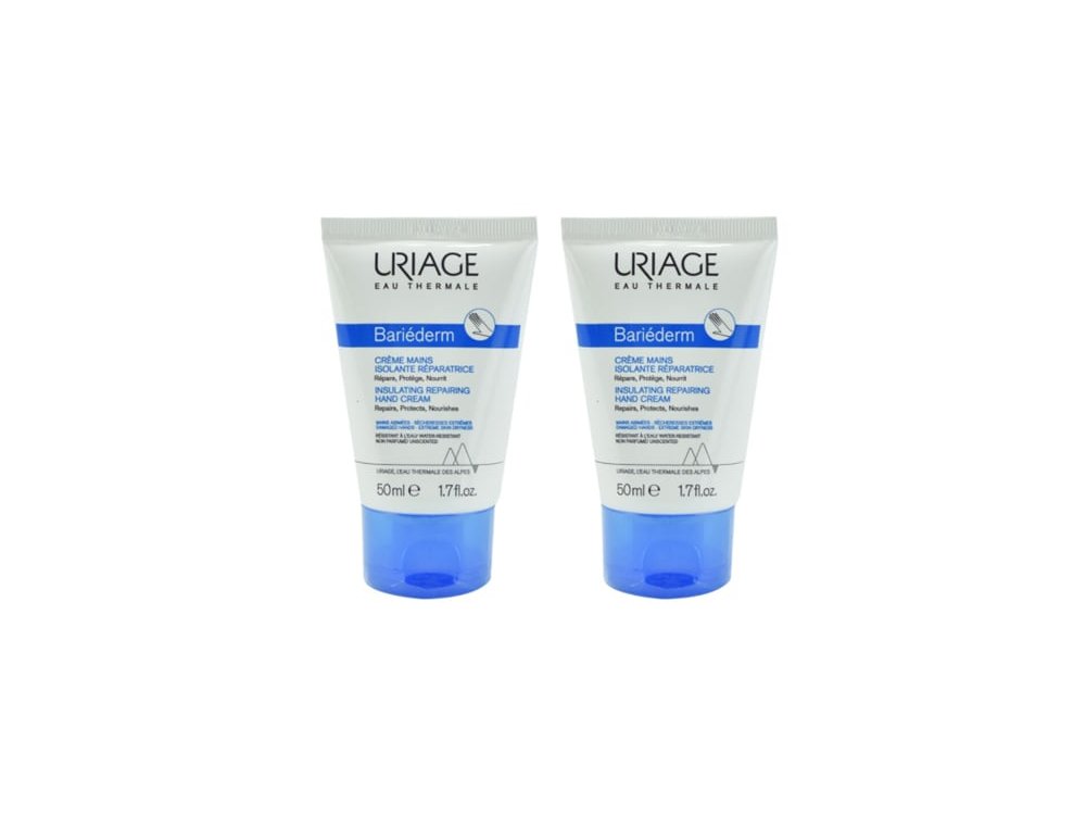 Uriage Promo Pack Bariederm Hand Cream Αναπλαστική, Προστατευτική & Ενυδατική Κρέμα Χεριών, 2x50ml