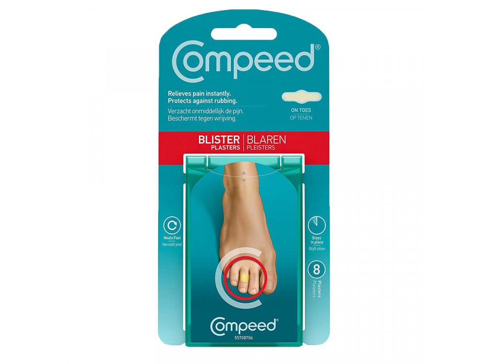 Compeed Επιθέματα Για Φουσκάλες Στα Δάχτυλα Των Ποδιών 8τμχ