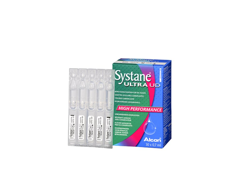 Alcon Systane Ultra UD Λιπαντικές Οφθαλμικές Σταγόνες, 30 x 0.7 ml