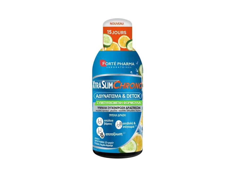 Forte Pharma XtraSlim Chrono Detox Slimming Συμπλήρωμα Διατροφής για την Αποτοξίνωση του Οργανισμού, 450ml