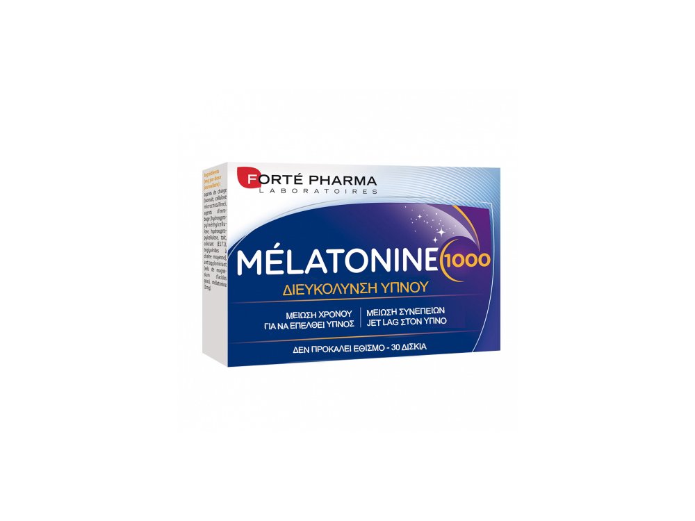 Forte Pharma Melatonine 1000 Συμπλήρωμα Μελατονίνης για την Καταπολέμιση της Αϋπνίας, 30tabs