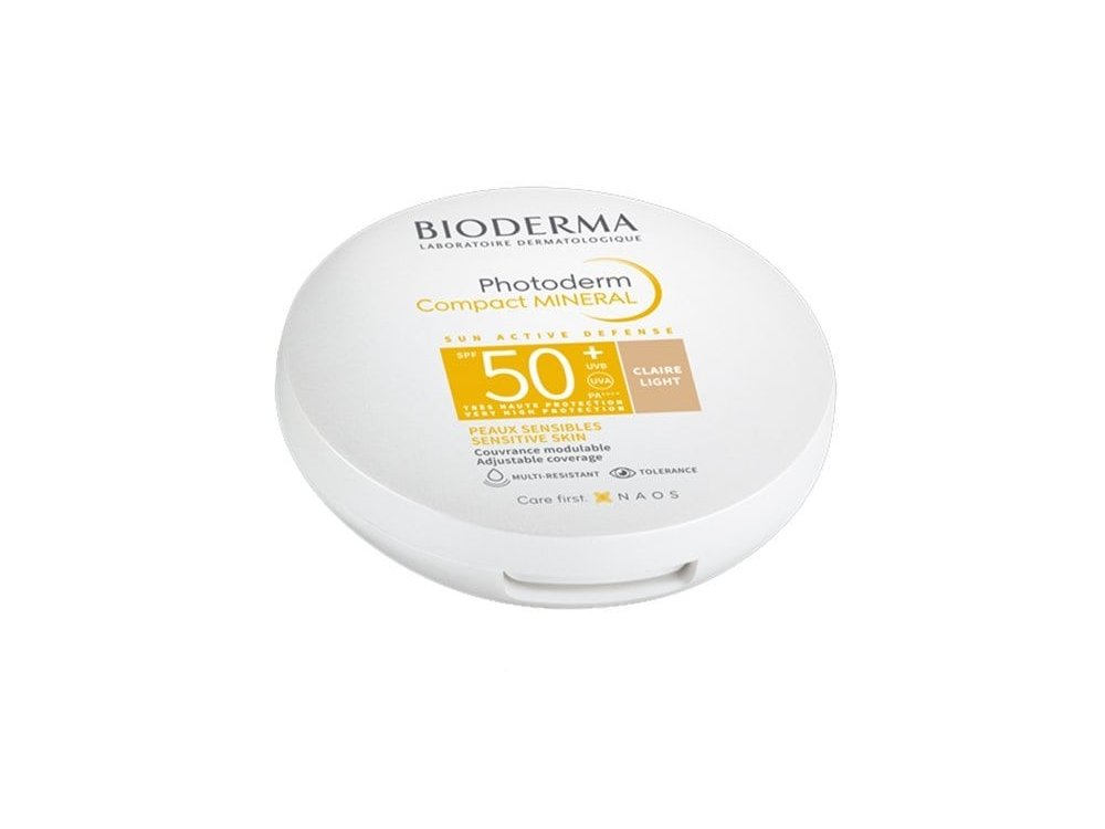 Bioderma Photoderm Compact Mineral Light SPF50+ Αντηλιακή Πούδρα Προσώπου, 10g