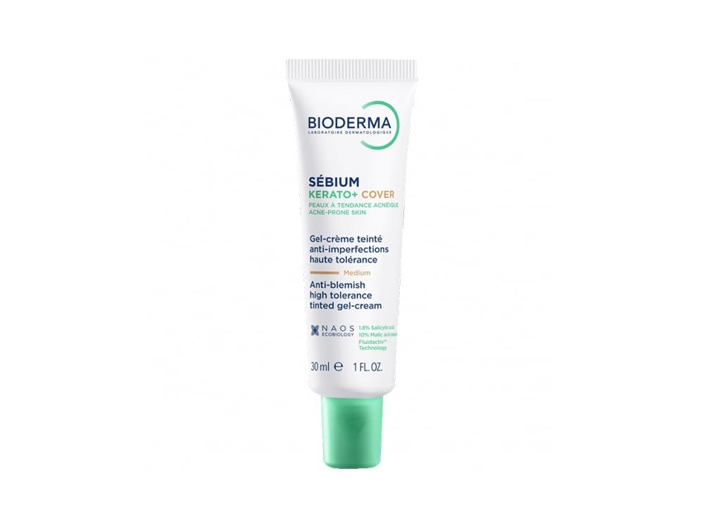 Bioderma Sebium Kerato+ Cover, Κρέμα Προσώπου με Χρώμα κατά των Ατελειών, 30ml