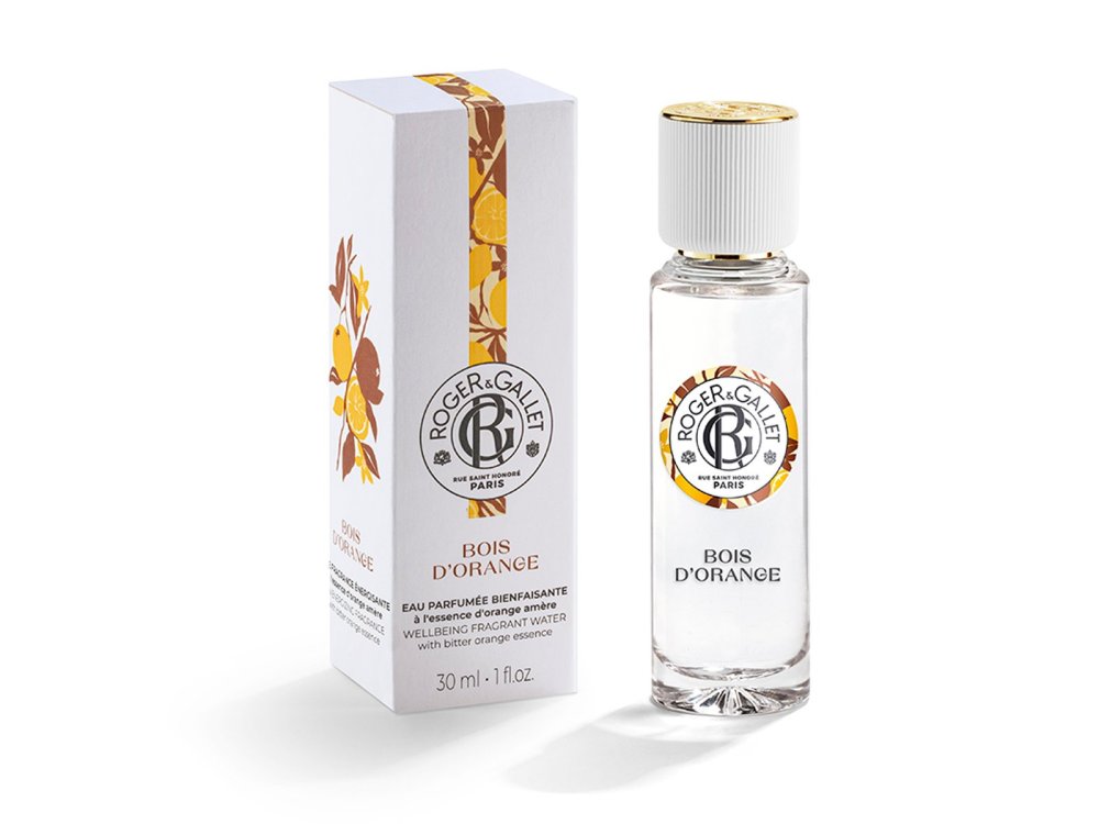 Roger & Gallet Bois d' Orange Fragrant Wellbeing Water Perfume, Γυναικείο Άρωμα Εμπλουτισμένο με Εκχύλισμα Πικρής Πορτοκαλιάς, 30ml