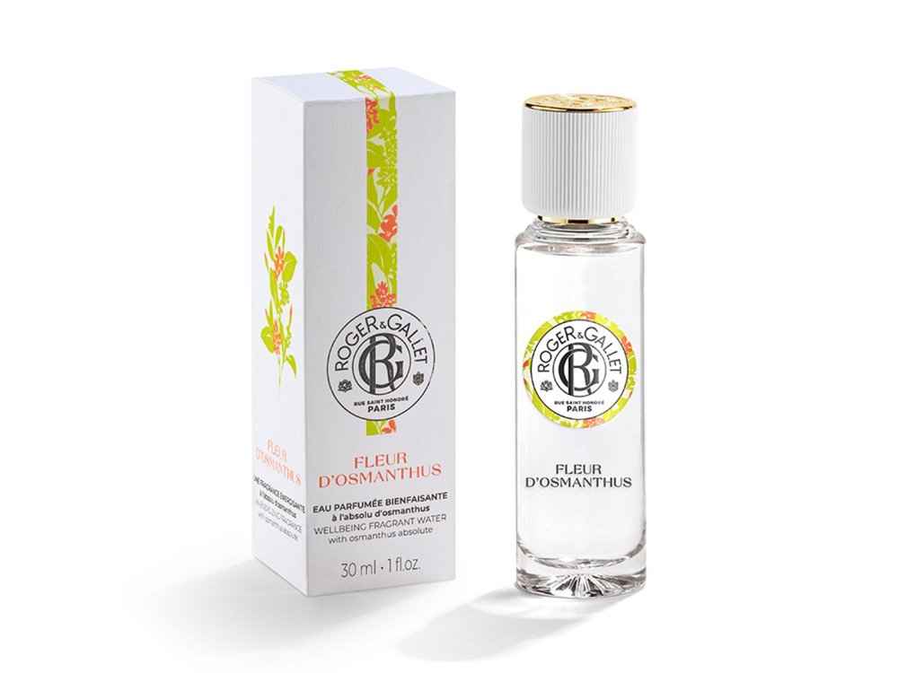 Roger & Gallet Fleur d' Osmanthus Fragrant Wellbeing Water Perfume, Γυναικείο Άρωμα Εμπλουτισμένο με την Απόλυτη Ουσία Όσμανθου, 30ml
