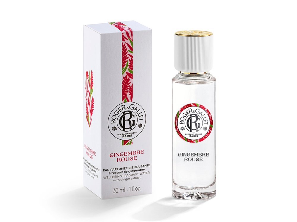 Roger & Gallet Gingembre Rouge Fragrant Wellbeing Water Perfume with Ginger Extract, Γυναικείο Άρωμα Εμπλουτισμένο με Εκχύλισμα Τζίντζερ, 30ml