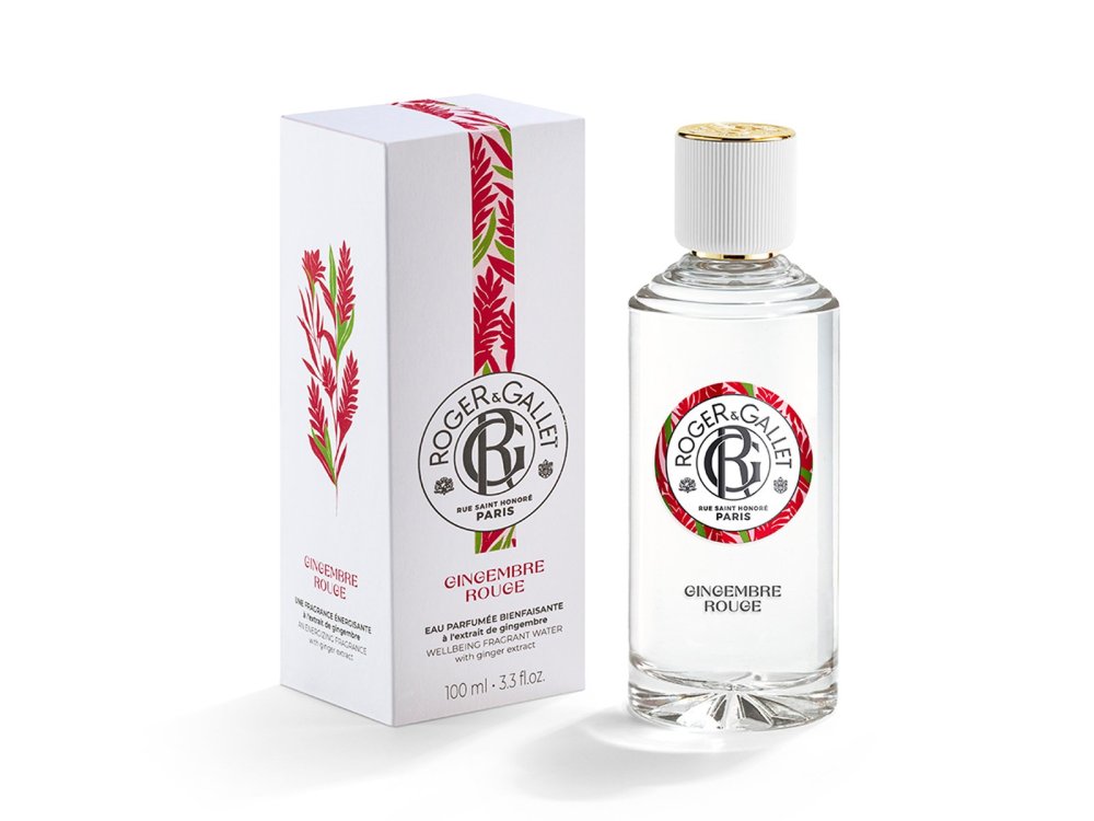 Roger & Gallet Gingembre Rouge Fragrant Wellbeing Water Perfume with Ginger Extract, Γυναικείο Άρωμα Εμπλουτισμένο με Εκχύλισμα Τζίντζερ, 100ml