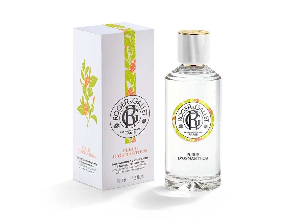 Roger & Gallet Fleur d' Osmanthus Fragrant Wellbeing Water Perfume, Γυναικείο Άρωμα Εμπλουτισμένο με την Απόλυτη Ουσία Όσμανθου, 100ml