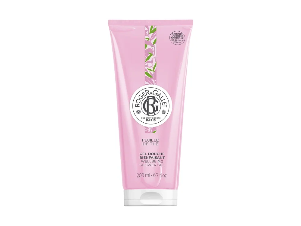 Roger & Gallet Feuille de The, Wellbeing Shower Gel, Αφρόλουτρο με Άρωμα Μαύρου Τσαγιού, 200ml
