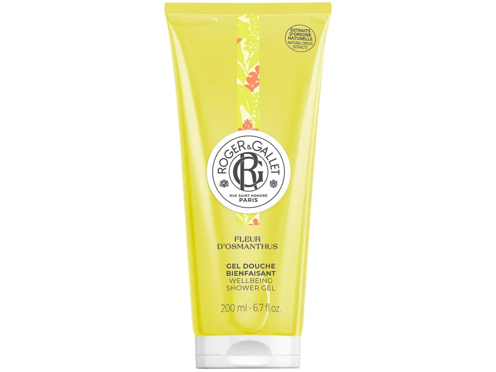 Roger & Gallet Fleur d' Osmanthus Wellbeing Shower Gel, Αφρόλουτρο με Άρωμα Αλόε Βέρα & Όσμανθου, 200ml