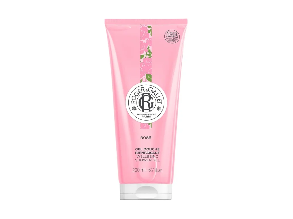 Roger & Gallet Rose Wellbeing Shower Gel, Αφρόλουτρο με άρωμα Τριαντάφυλλο, 200ml