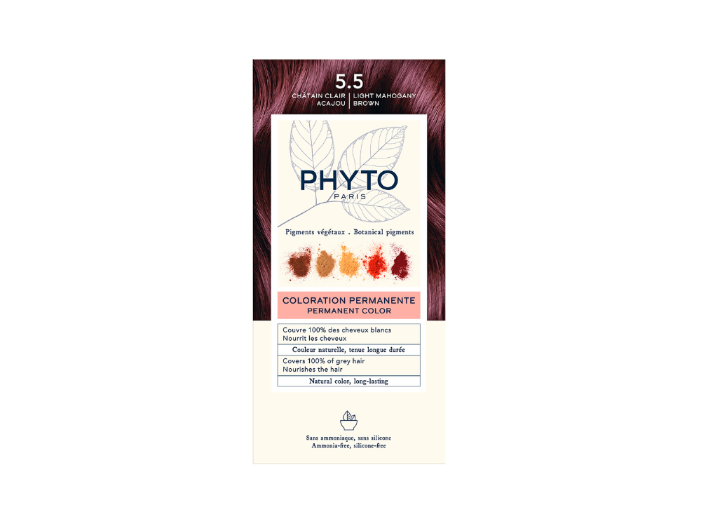 Phyto Phytocolor No5.5 Light Mahogany Brown Μόνιμη Βαφή Μαλλιών Ανοιχτό Καστανό Μαονί, 1τεμ