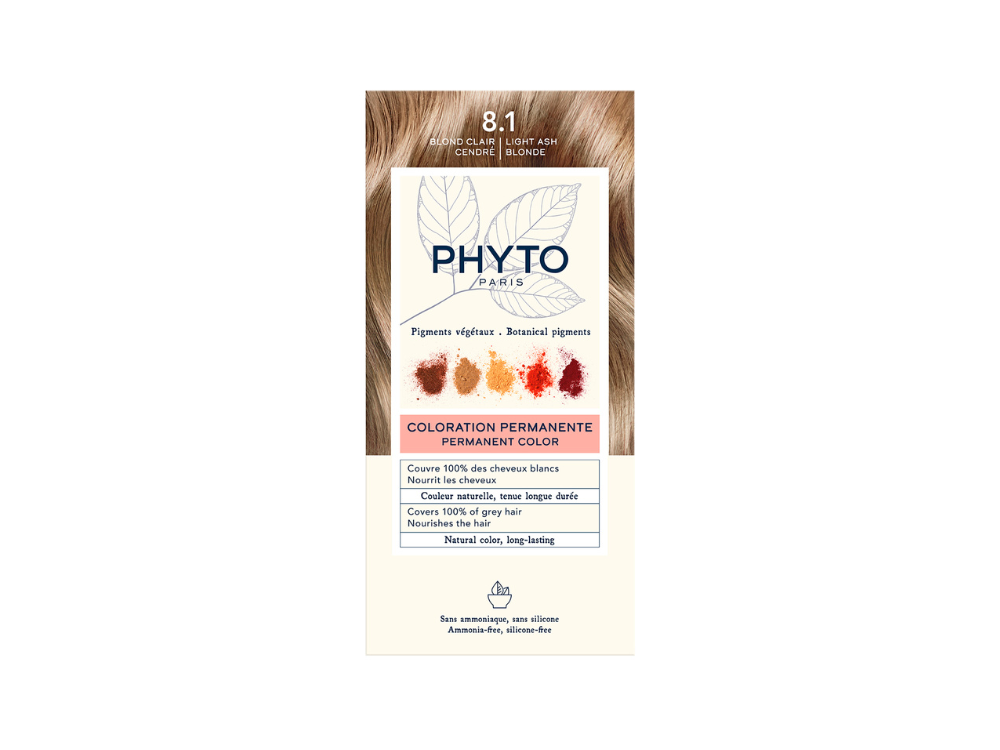 Phyto Phytocolor No8.1 Light Ash Blonde, Μόνιμη Βαφή Μαλλιών Ανοιχτό Ξανθό Σταχτί, 1τεμ