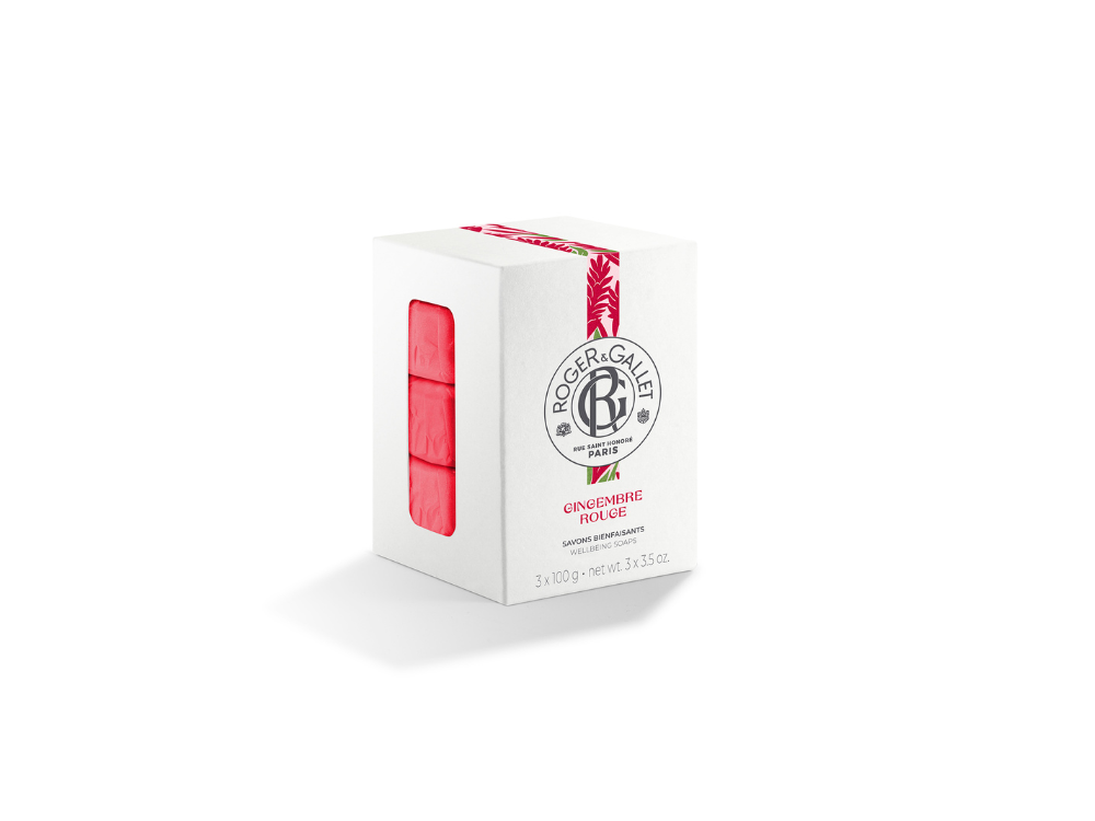 Roger&Gallet Gingembre Rouge Σετ Σαπούνια 3x100g, 1σετ