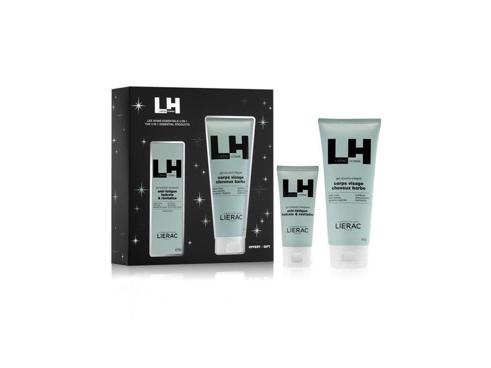 Lierac Promo Set Homme με Ενυδατικό Gel 3 σε 1 για Τόνωση, 50ml & Δώρο Shower Gel, 200ml