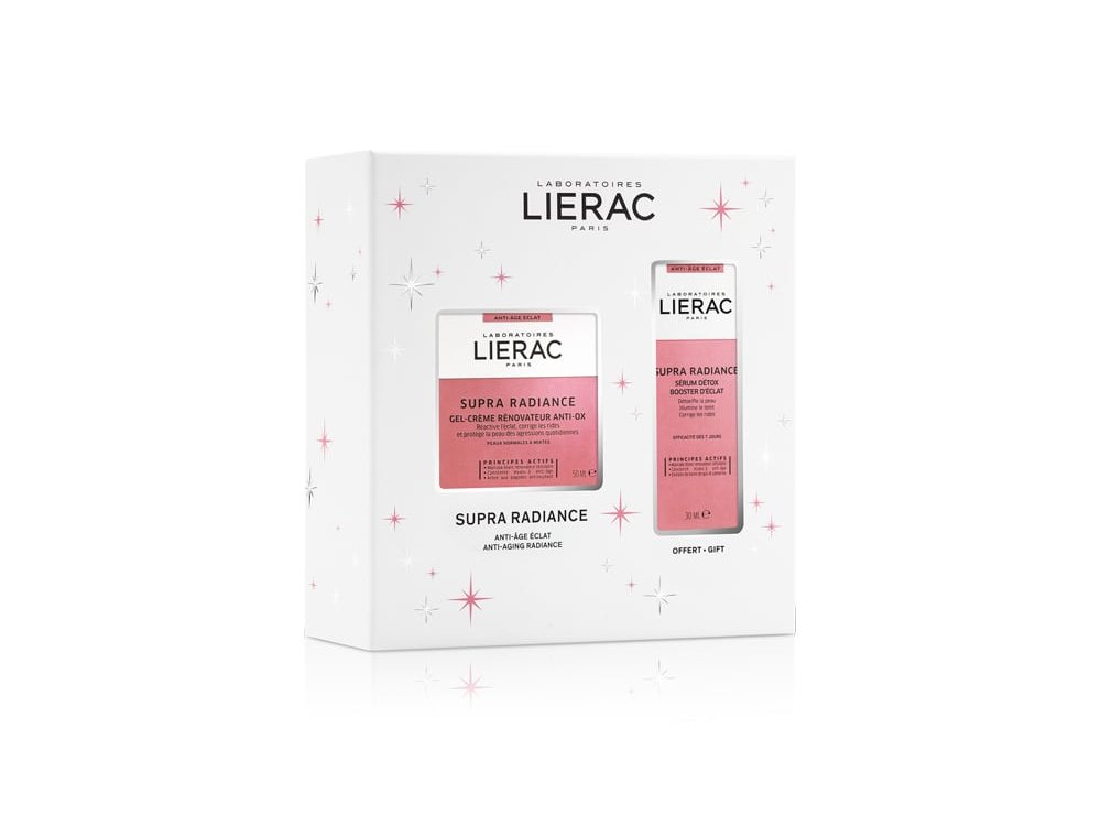 Lierac Promo Set Supra Radiance με Κρέμα Ανανέωσης, 50ml & Δώρο Ορός Αποτοξίνωσης Booster Λάμψης, 30ml