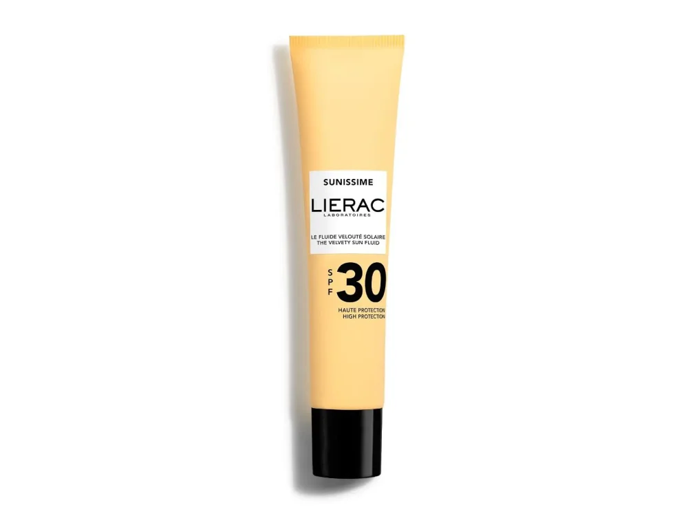 Lierac Sunissime The Velvety Sun Fluid SPF30 Αντηλιακό υψηλής προστασίας ευρέος φάσματος στο πρόσωπο, 40ml