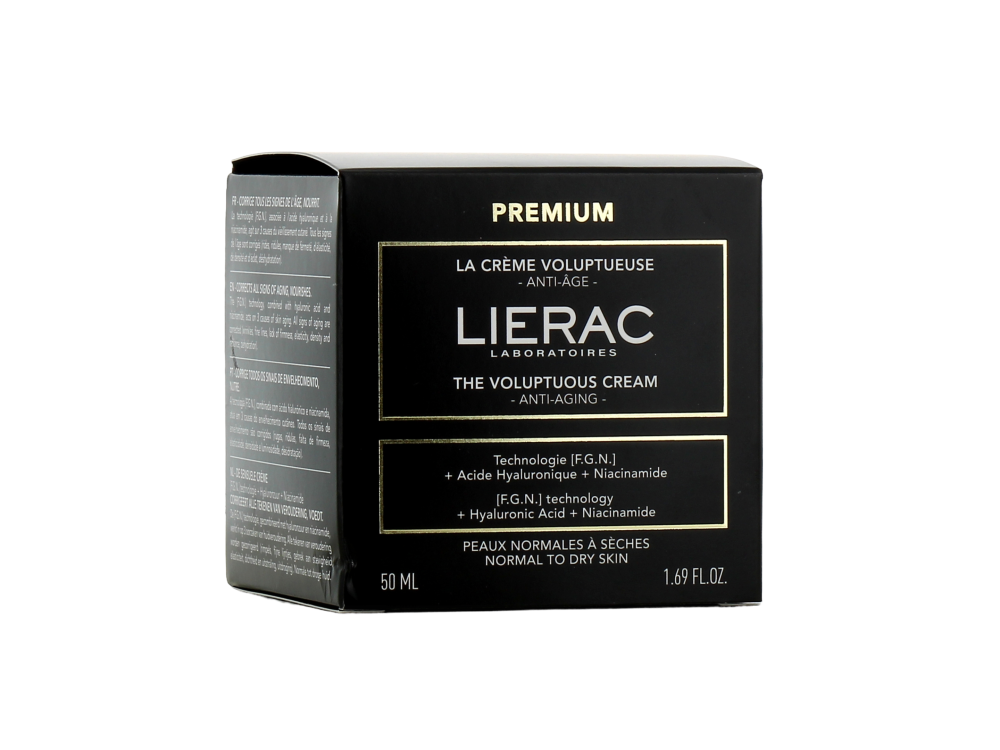 Lierac Premium Voluptueuse Cream Anti-Aging Κρέμα Αντιγήρανσης για Κανονικές - Ξηρές επιδερμίδες, 50ml