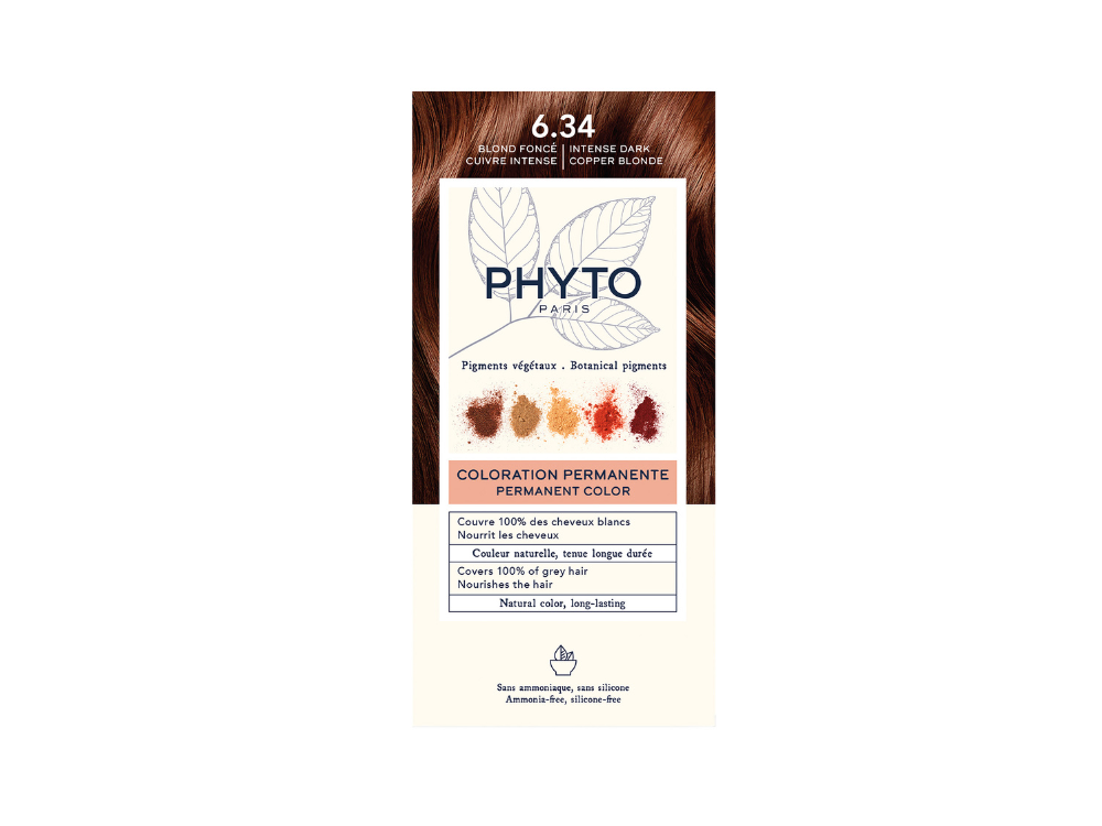 Phyto Phytocolor 6.34 Copper Blonde Μόνιμη Βαφή Μαλλιών Ξανθό Σκούρο Έντονο Χάλκινο, 1τεμ