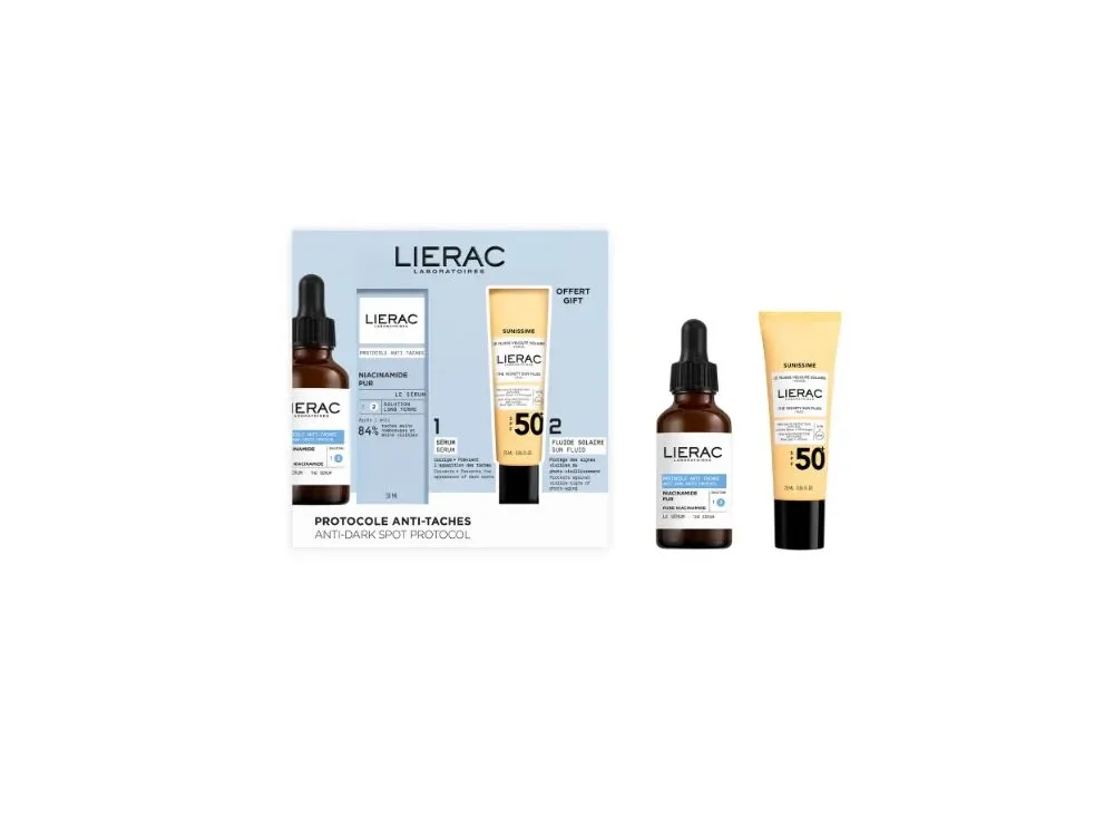 Lierac Promo Protocole To Serum, για Κηλίδες, 30ml & Sunissime The Velvety Sun Fluid Spf50+, 25ml