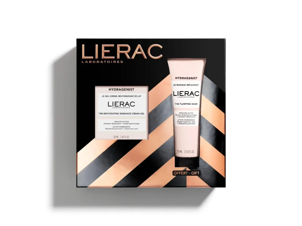 Lierac X-mas Hydragenist The Hydration Routine Gift Set, Ενυδατική Κρέμα-Τζελ 50ml & Δώρο Μάσκα Αναπλήρωσης, 75ml