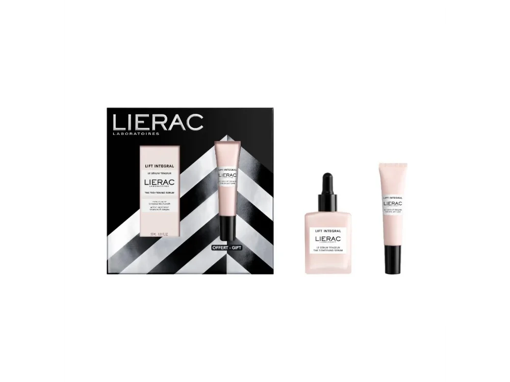 Lierac X-mas The Firmness & Lift Anti-Aging Routine Gift Set, Συσφιγκτικός Ορός 30ml & Δώρο Ανορθωτική Κρέμα Ματιών, 15ml