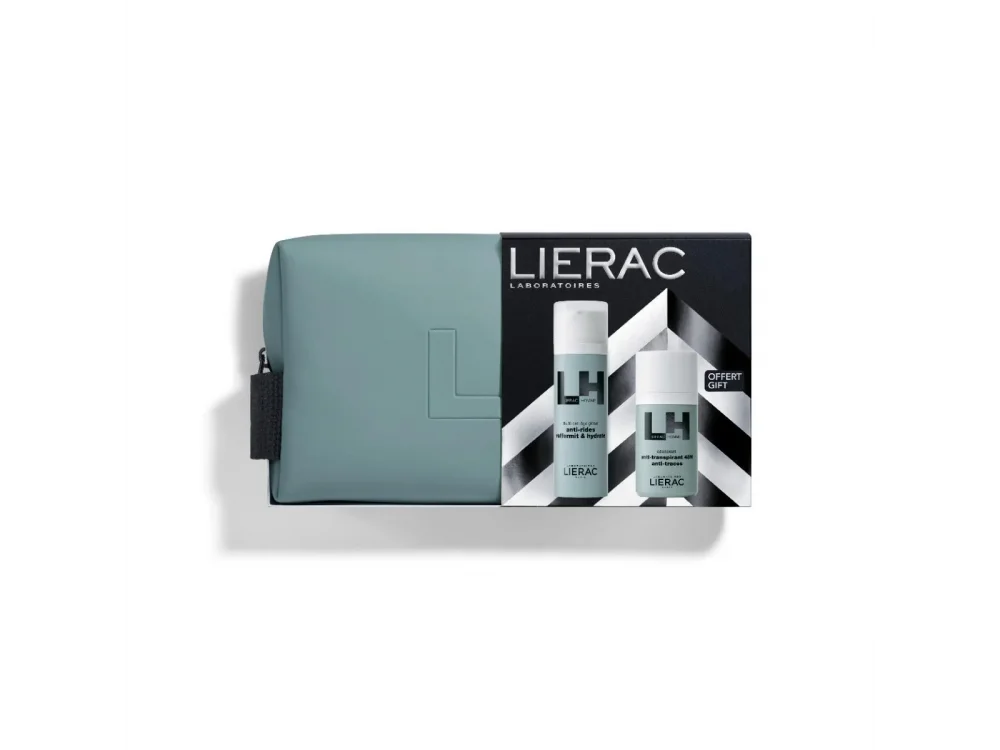 Lierac X-mas Homme The 3 in 1 Essentials Products Gift Set, Λεπτόρρευστη Αντιγηραντική Κρέμα 50ml & Δώρο Αποσμητικό, 50ml