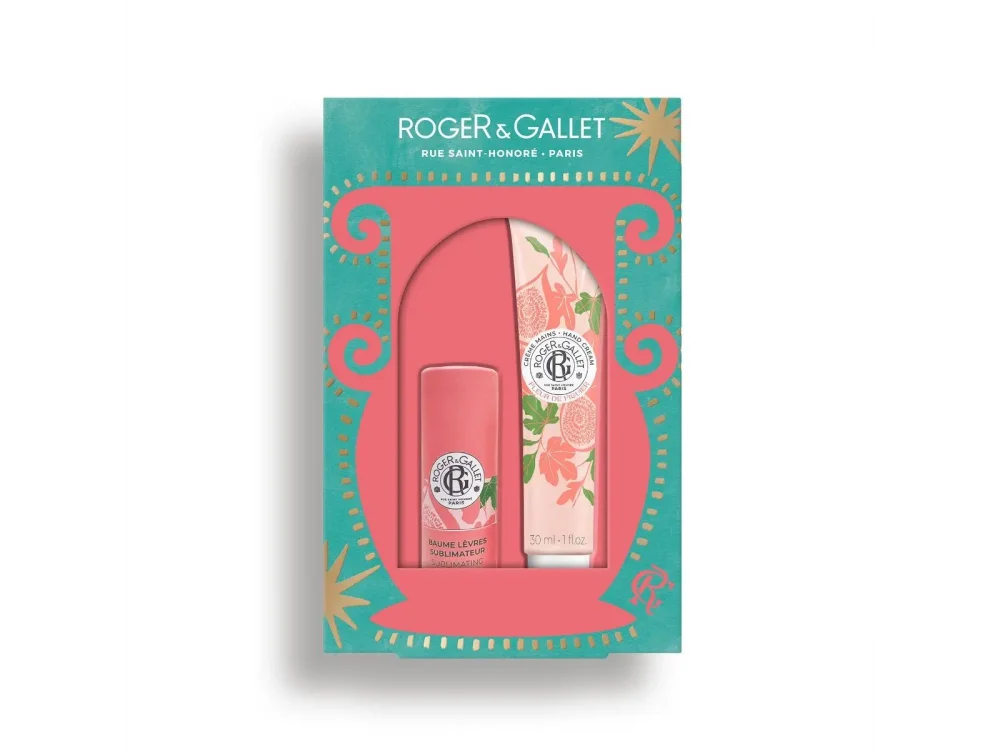 Roger & Gallet X-mas Fleur de Figuier Gift Set, Lip Balm 3.5gr & Κρέμα Χεριών, 30ml