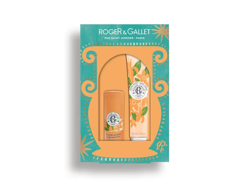 Roger & Gallet X-mas Neroli Gift Set, Lip Balm 3.5 gr & Κρέμα Χεριών, 30ml