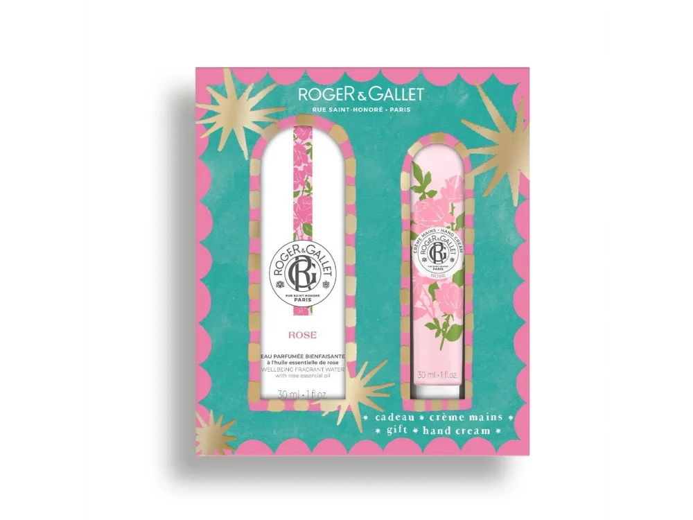 Roger & Gallet X-mas Rose Gift Set, Άρωμα 30ml & Κρέμα Χεριών, 30ml