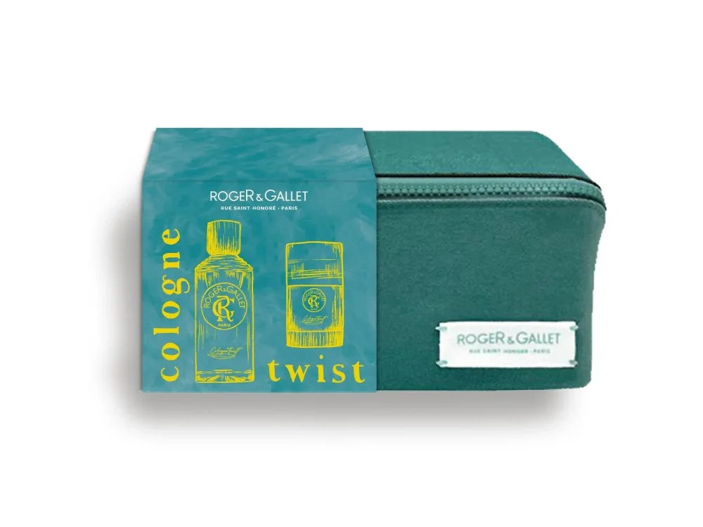 Roger & Gallet X-mas Twist Eau de Cologne Gift Set, Ανδρικό Άρωμα 100ml & Αποσμητικό, 50gr